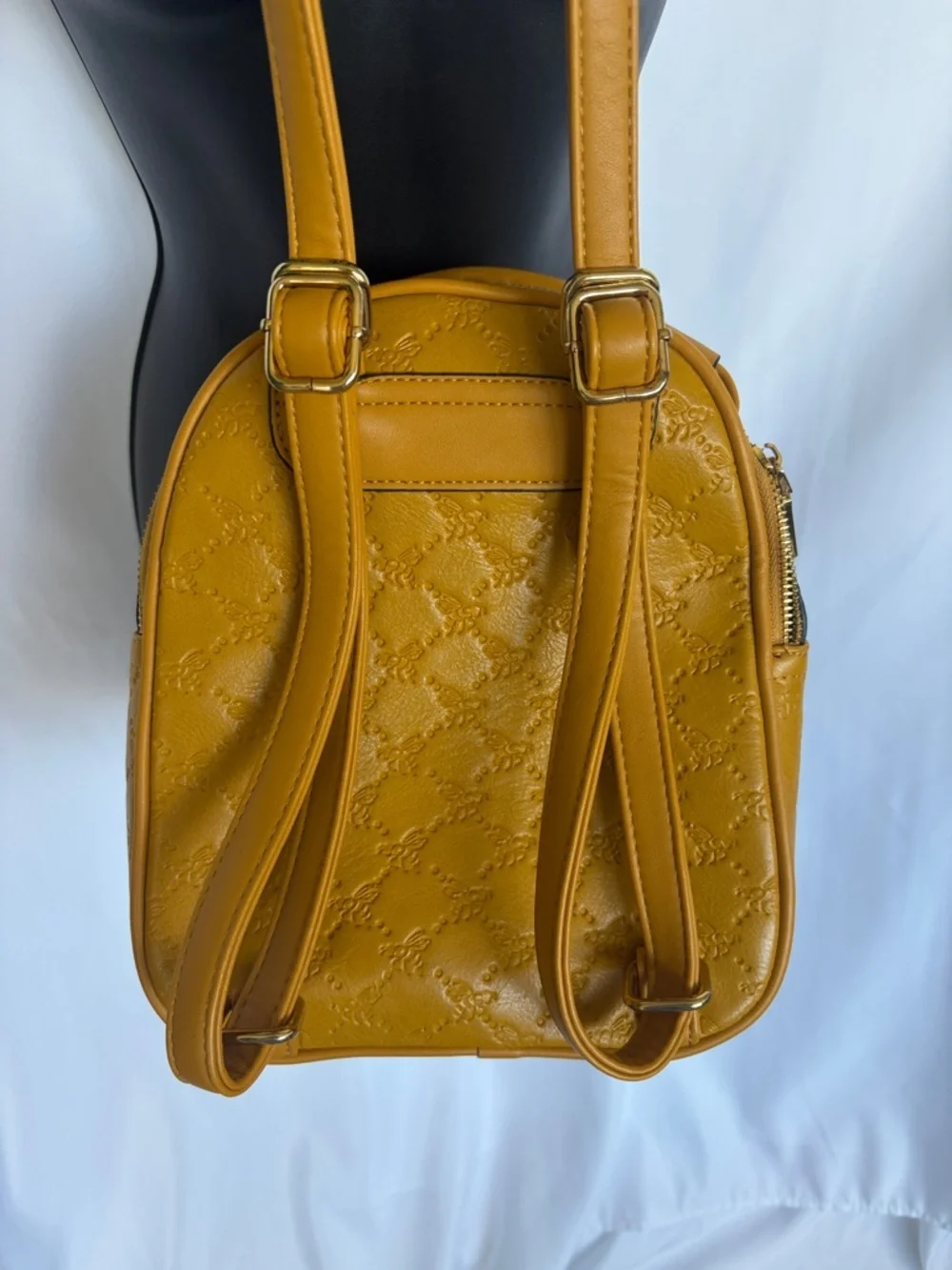 Diophy Queen Bee Mini Backpack,‎ mustard yellow, EUC, 10”x8”x5”